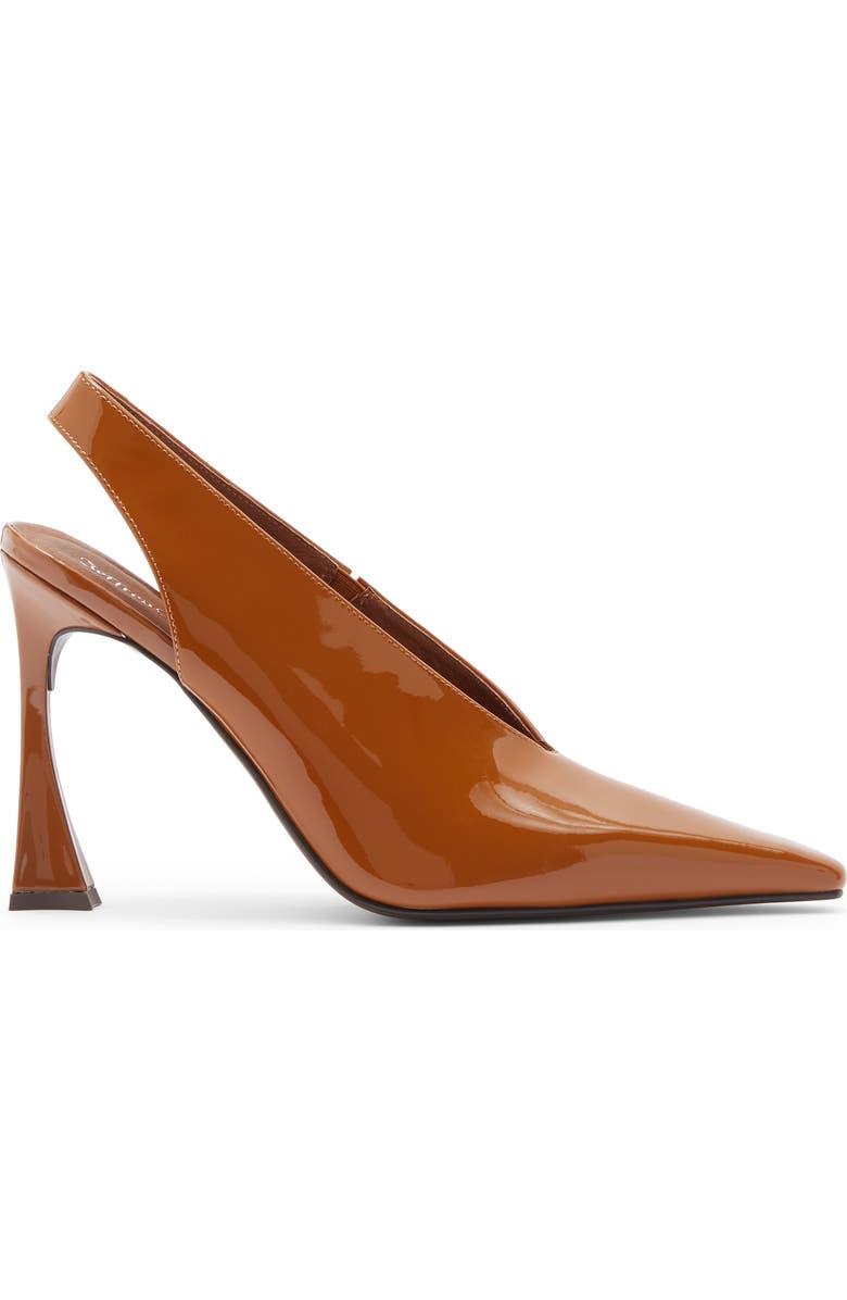 Jeffrey Campbell Alimony Slingback Pump, Alternate, color, Caramel Patent