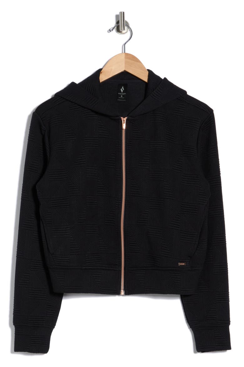 GOWALK Everywhere Diamond Full Zip Jacket, Alternate, color, BOLD BLACK