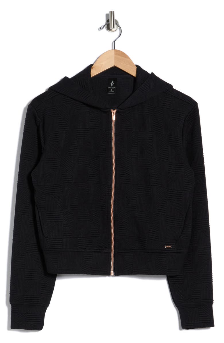 SKECHERS GOWALK Everywhere Diamond Full Zip Jacket, Alternate, color, Bold Black