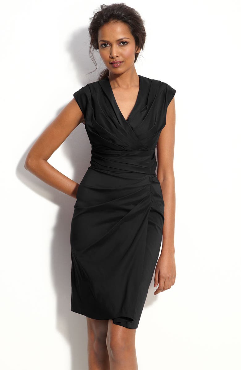  Suzi Chin for Maggy Boutique Faux Wrap Cotton Blend Dress, Main, color, 