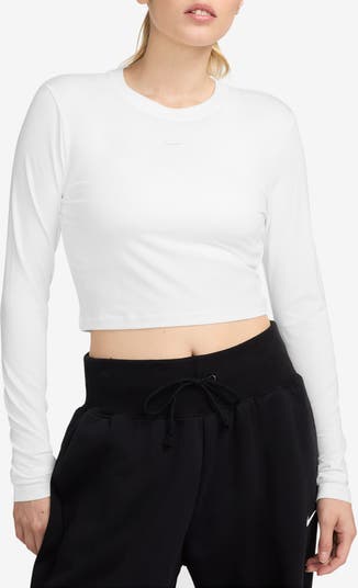 Nike Sportswear Chill Knit Slim Long Sleeve Crop T-Shirt