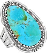 YS GEMS Sterling Silver Turquoise Ring
