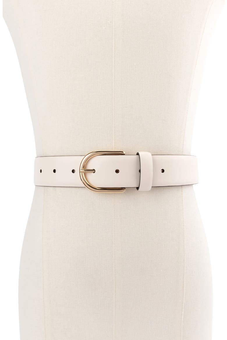 feather edge belt, Alternate, color, CREAM