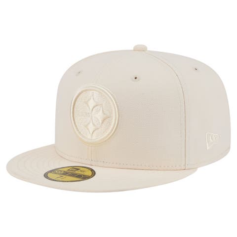 Men's New Era Cream Pittsburgh Steelers Color Pack 59FIFTY Fitted Hat