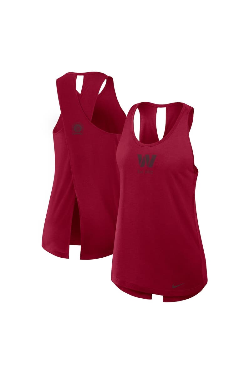 Nike Women's Nike Burgundy Washington Commanders Glory Crisscross Performance Tank Top, Main, color, Burgundy