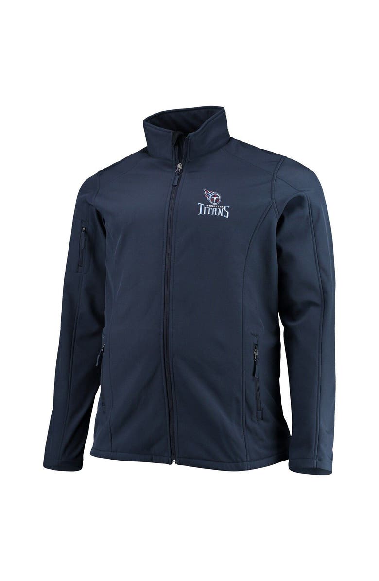 DUNBROOKE Men's Dunbrooke Navy Tennessee Titans Big & Tall Sonoma Softshell Full-Zip Jacket, Alternate, color, Navy