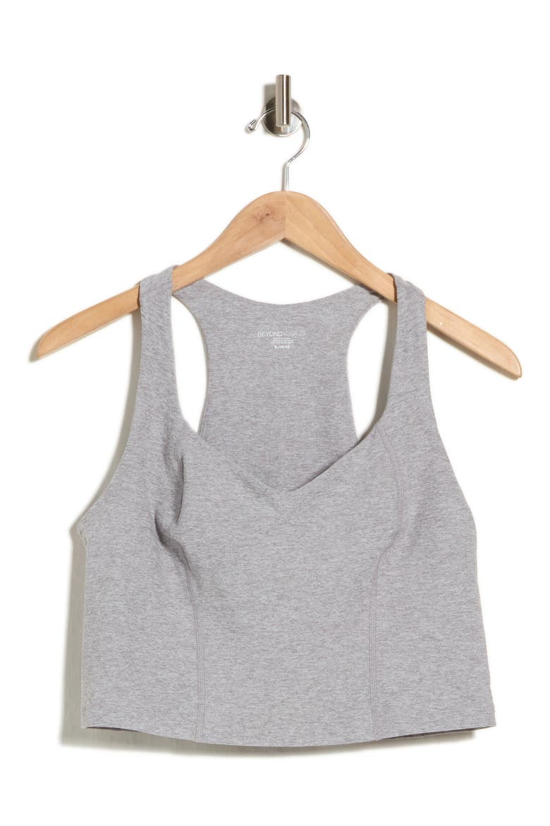 Spacedye Intensity Racerback Cropped Tank, Main, color, SILVER MIST