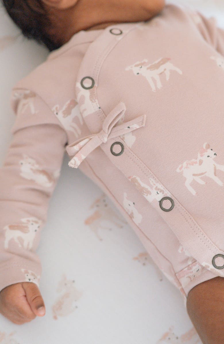 Pehr Long Sleeve Bodysuit, Alternate, color, Dear Lamb