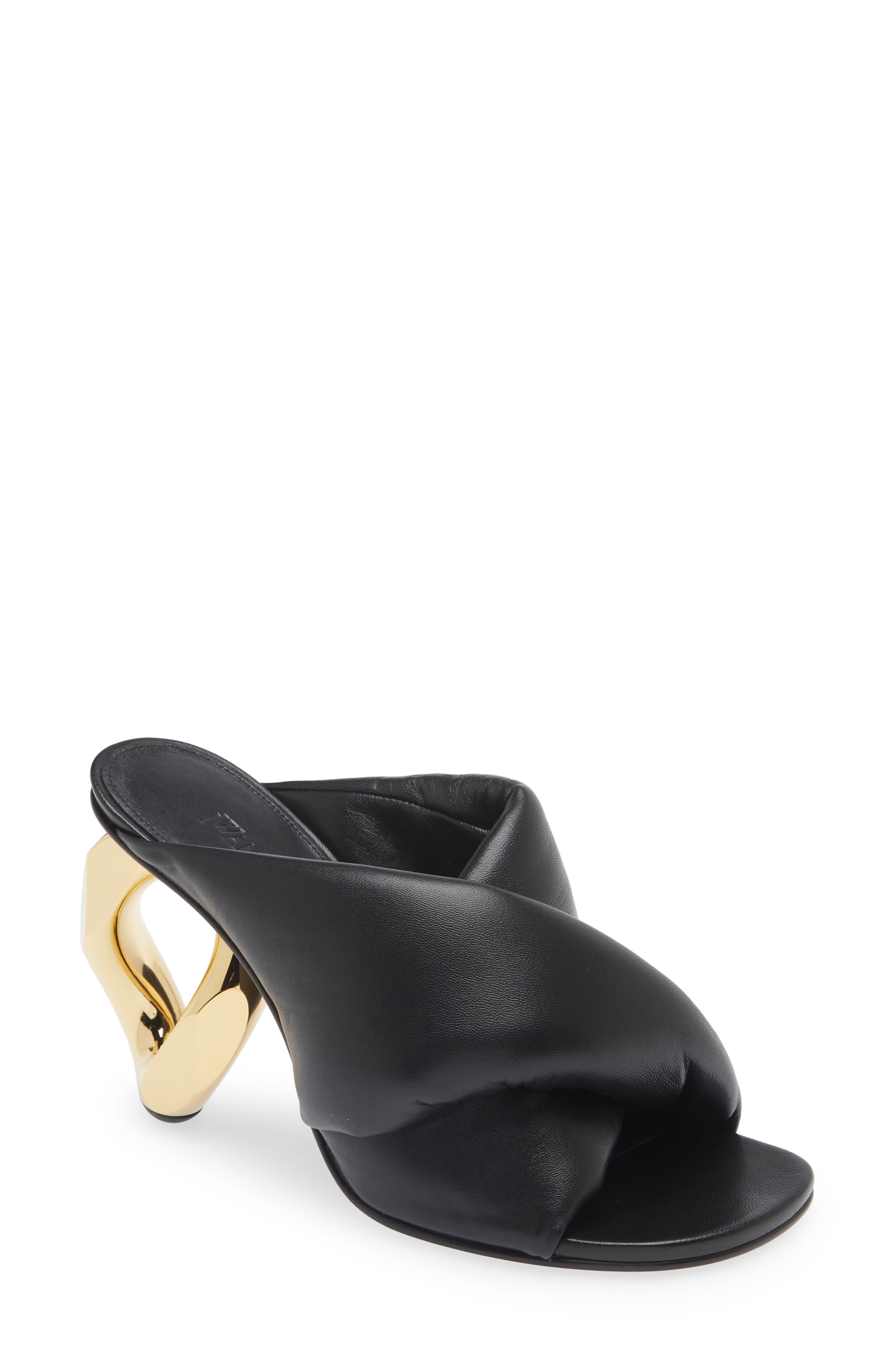 JW Anderson Chain Heel Open Toe Mule, Main, color, 