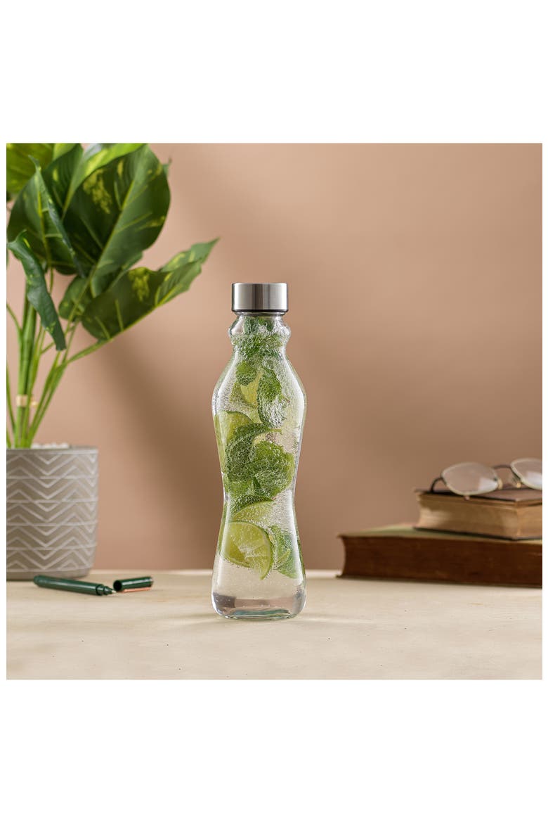 Spring Glass Insulated Water Bottle - Set of 6, Alternate, color, CLEAR