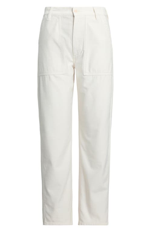 Polo Ralph Lauren Straight Leg Cotton Sateen Pants In White