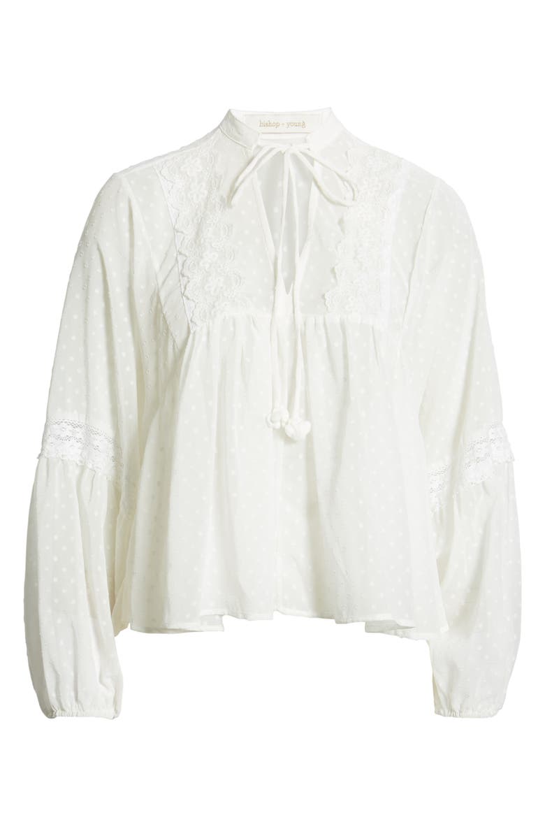 Bishop + Young Swiss Dot Blouse, Alternate, color,