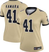 Nike Women's Nike Alvin Kamara Gold New Orleans Saints Gameday Golds Alternate Legend Player Performance Top