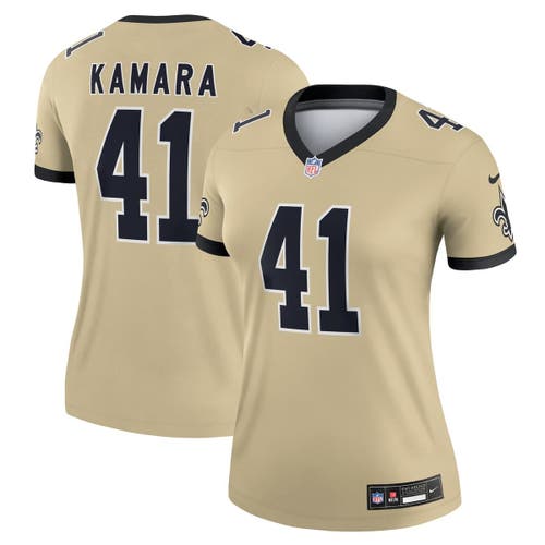 Nike Alvin Kamara Gold New Orleans Saints Gameday Golds Alternate Game Player Jersey In Gold