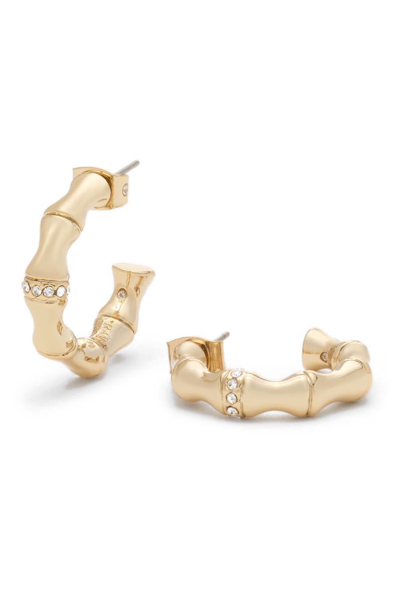 Chiara Huggie Hoop Earrings, Alternate, color, GOLD