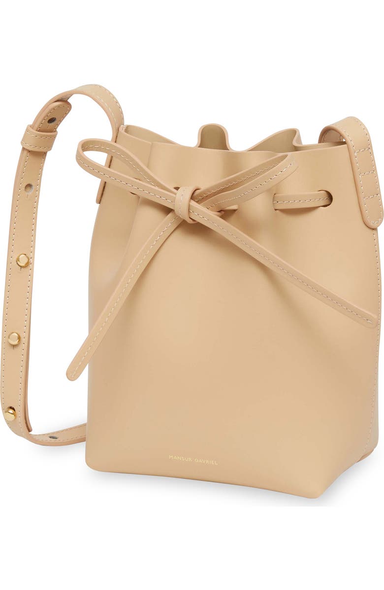 Mansur Gavriel Mini Mini Leather Bucket Bag, Alternate, color,