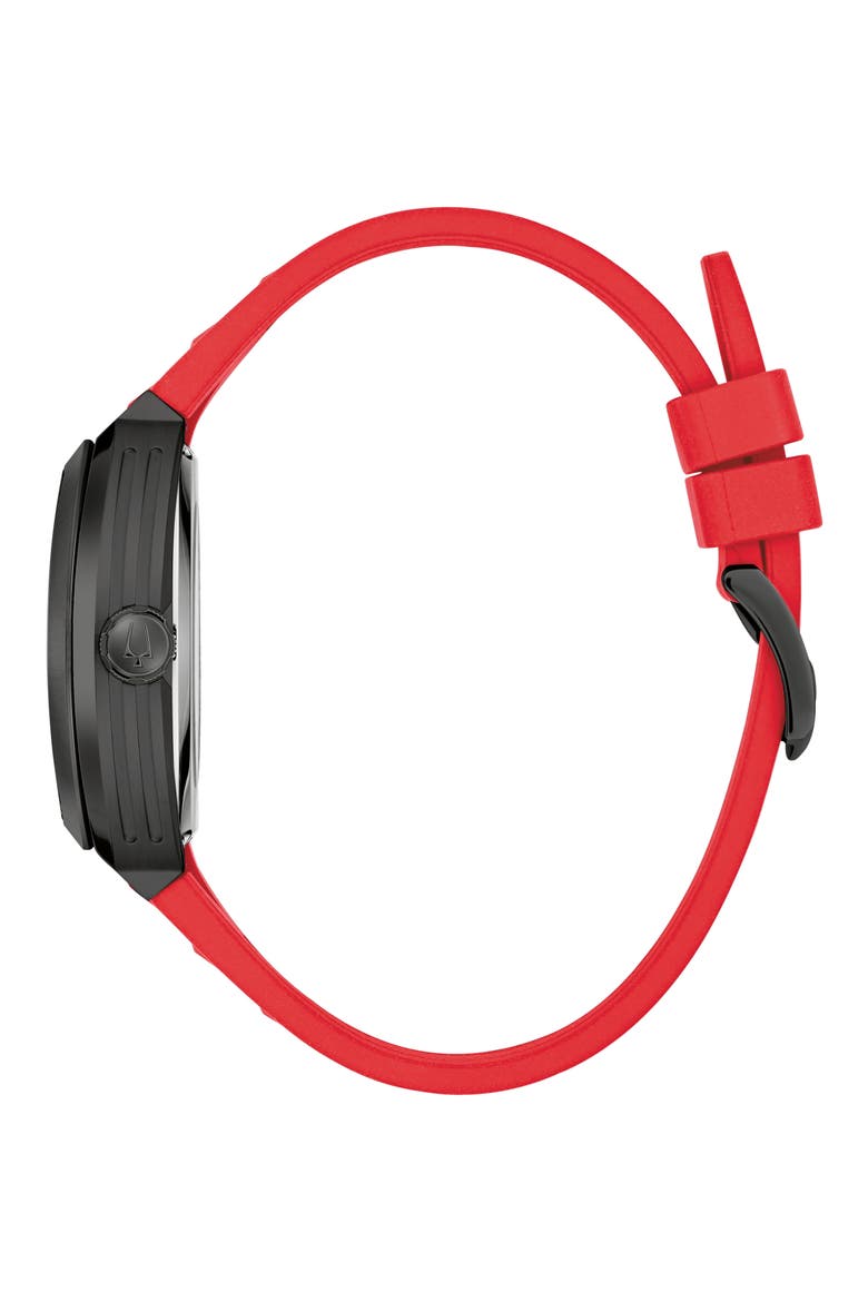 Maquina Skeleton Automatic Bracelet Watch, Alternate, color, RED