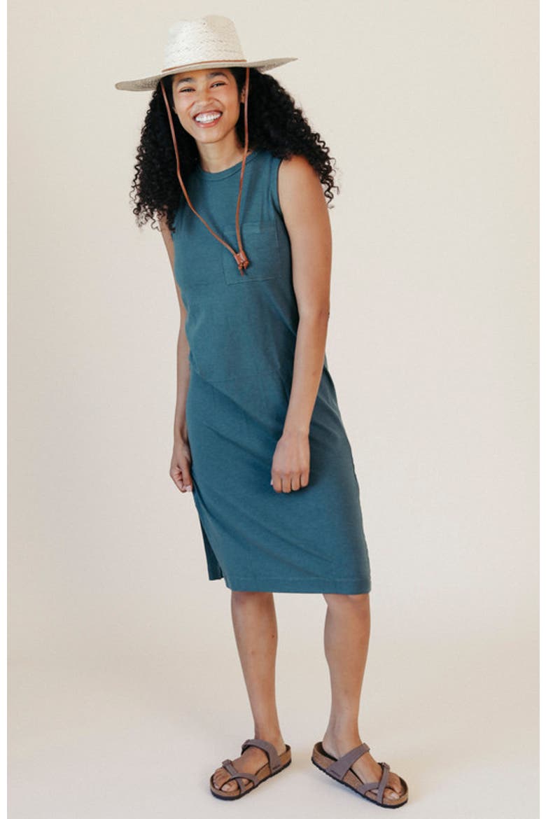 Plus Sophie Tank Jersey Dress, Alternate, color, Pine