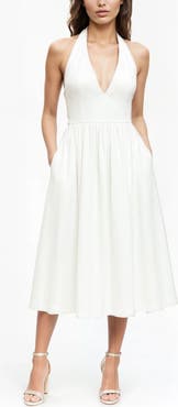 Jewel Badgley Mischka Halter Sundress
