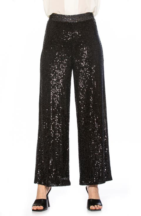 Illy Wide Leg Sequin Pants