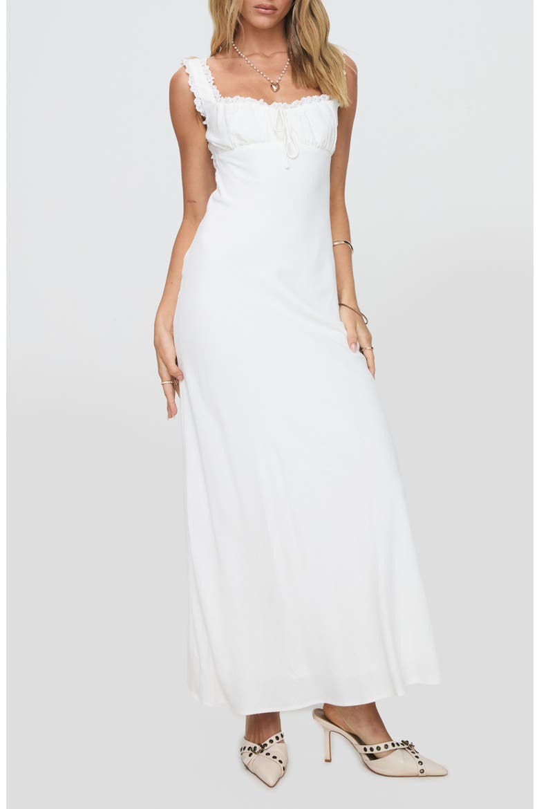 Lillette Sleeveless A-Line Dress, Main, color, WHITE