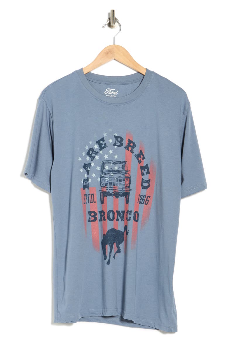 Bronco Graphic T-Shirt, Alternate, color, BLUE JEAN