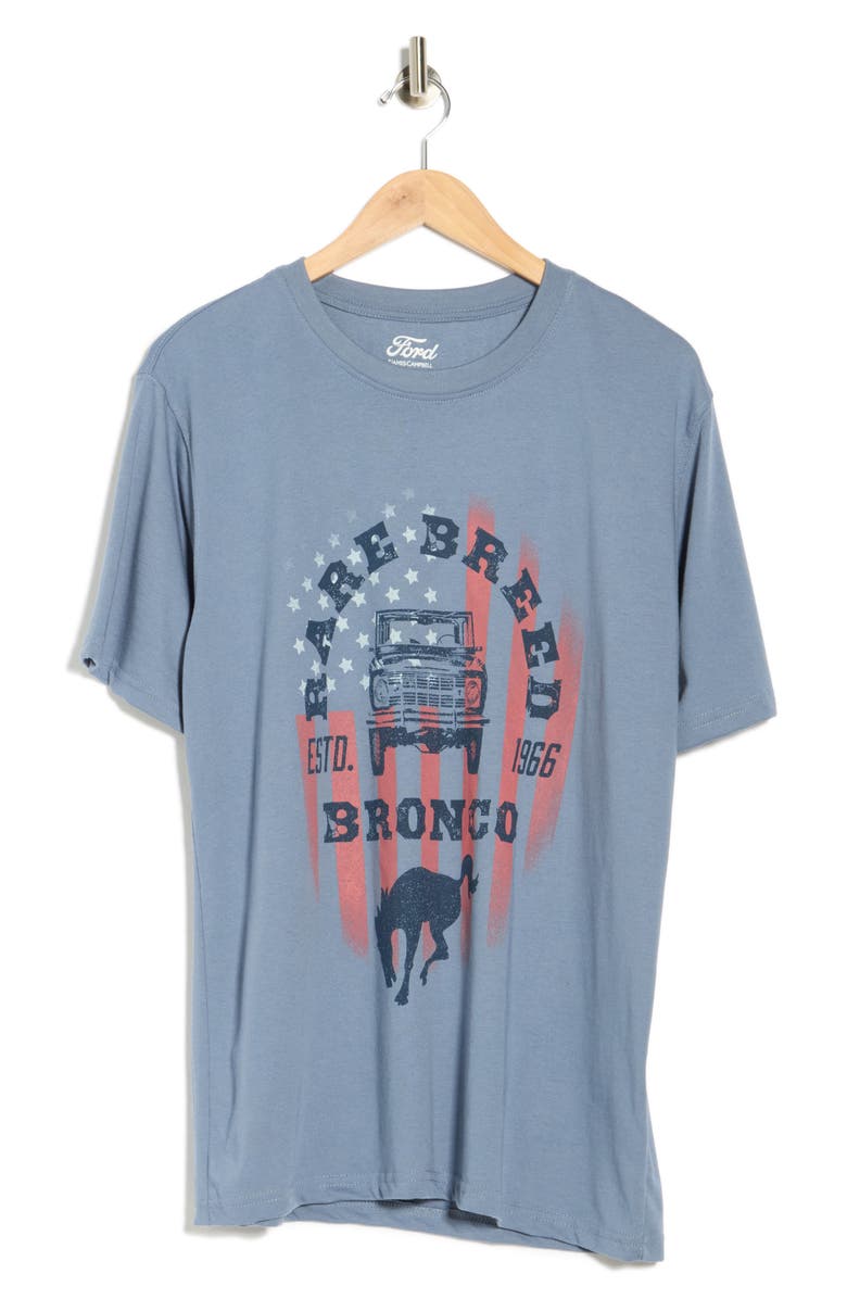 James Campbell Bronco Graphic T-Shirt, Alternate, color, Blue Jean