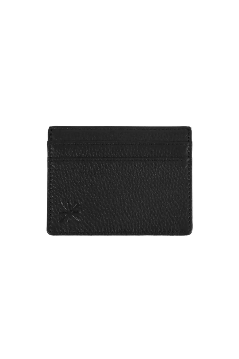 Leather Card Holder, Main, color, Black