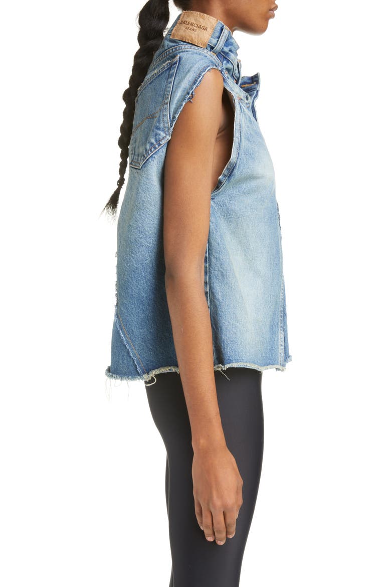 Pants Denim Top, Alternate, color, BLUE