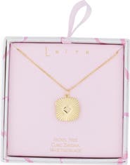 Leith Fluted Square Locket Necklace