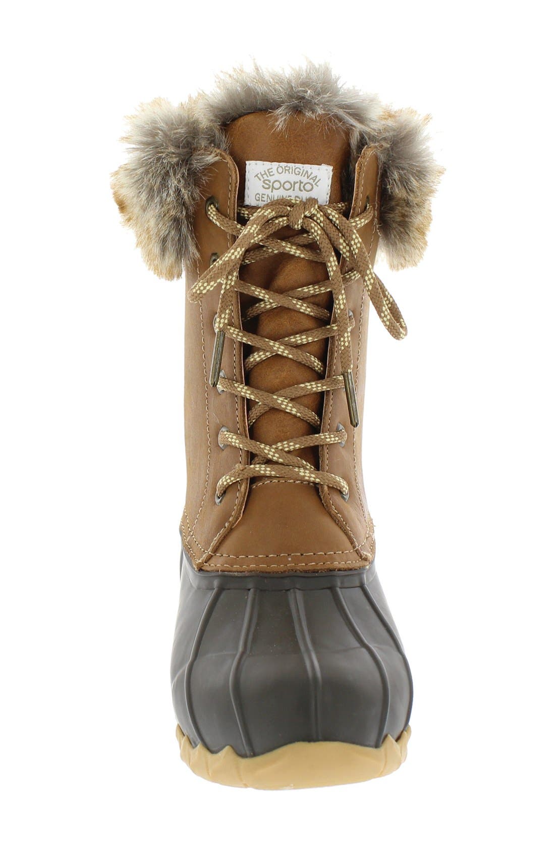 Sporto Agnus Faux Fur Lined Duck Boot, Alternate, color, 