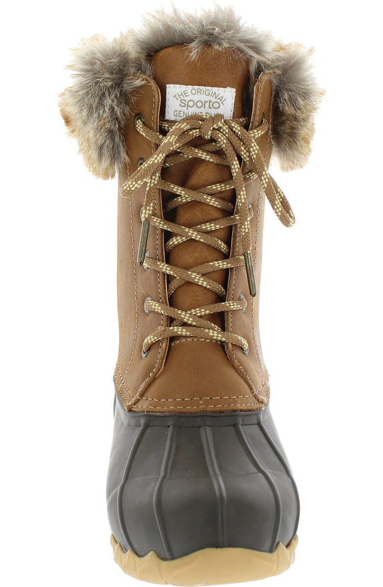 Sporto Agnus Faux Fur Lined Duck Boot, Alternate, color,