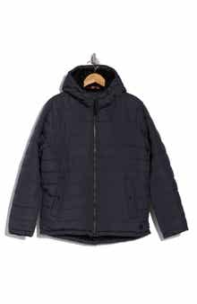 HAWKE & CO Water Resistant Hooded Faux Shearling Lined Puffer Jacket