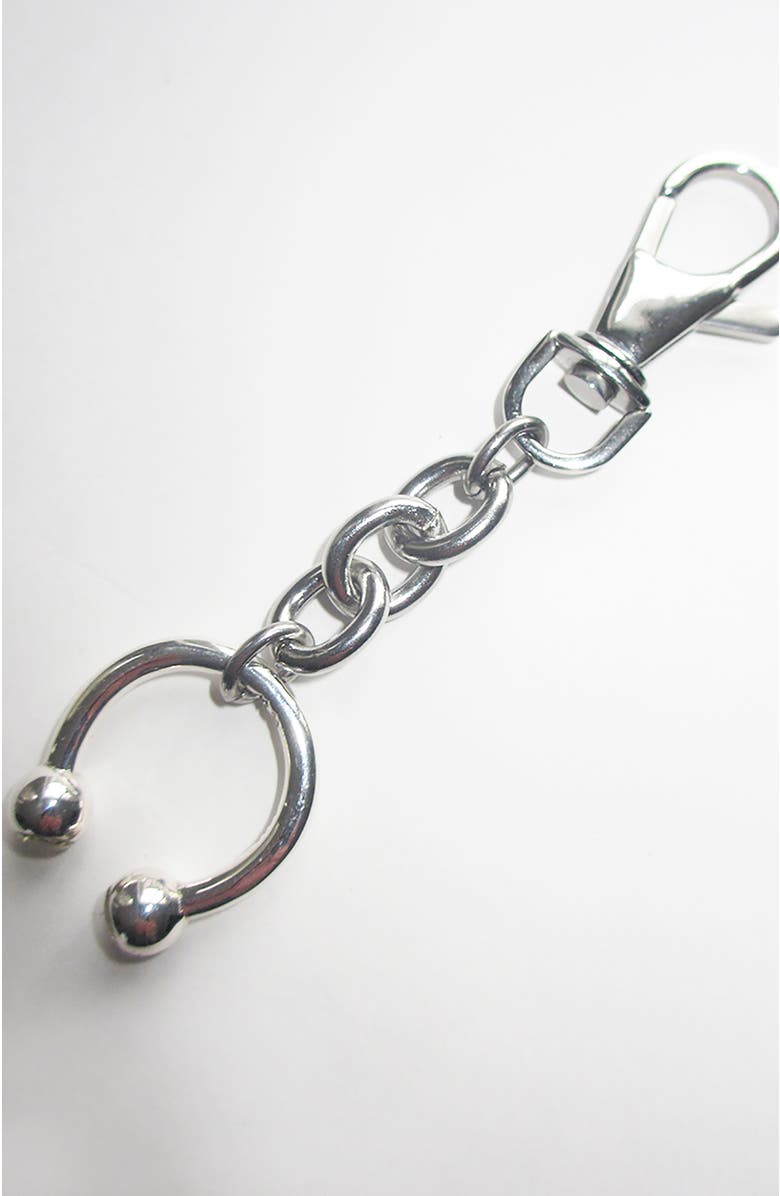 Rimor Jewelry Pierced Ring Key Chain, Main, color, Silver
