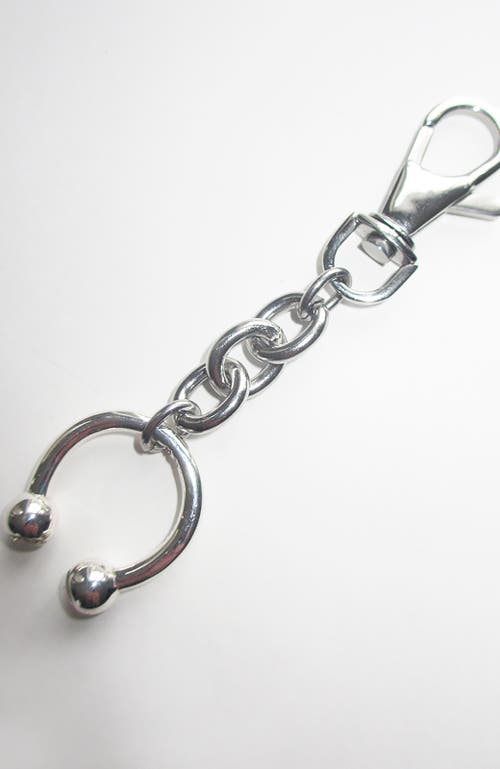 Rimor Jewelry Pierced Ring Key Chain In Silver