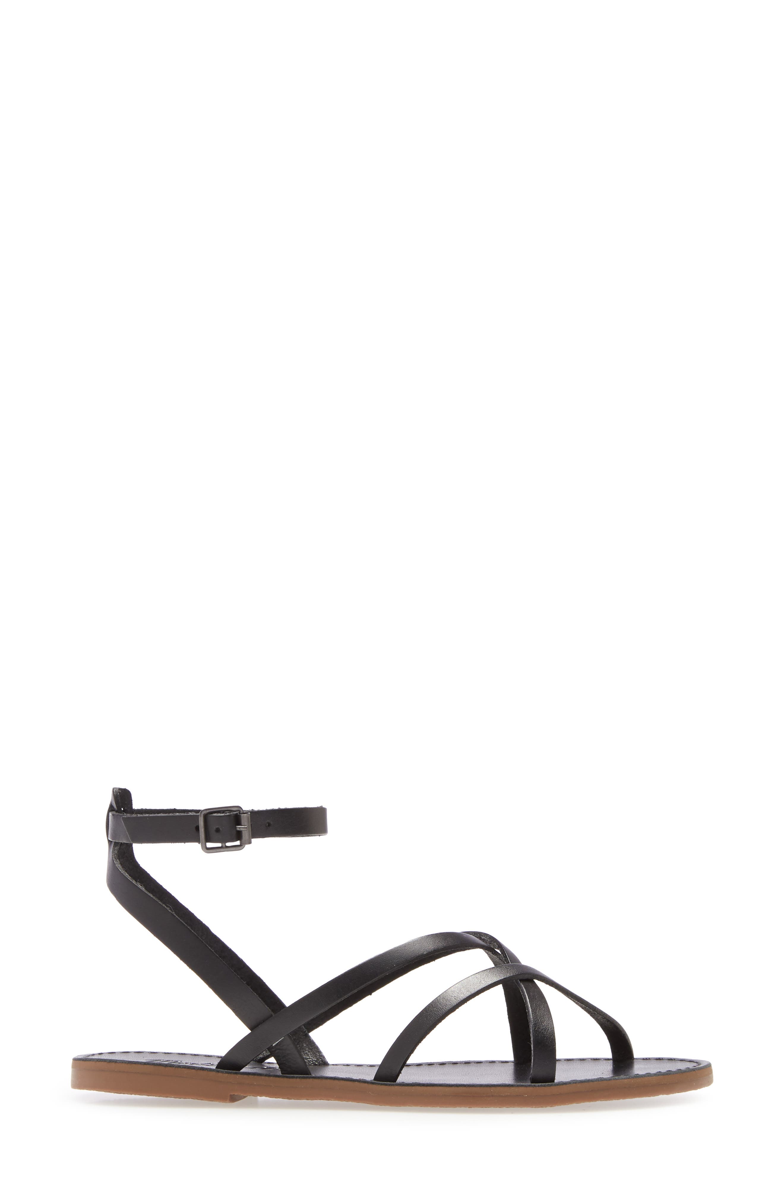 Madewell The Boardwalk Skinny Strap Sandal, Alternate, color, 