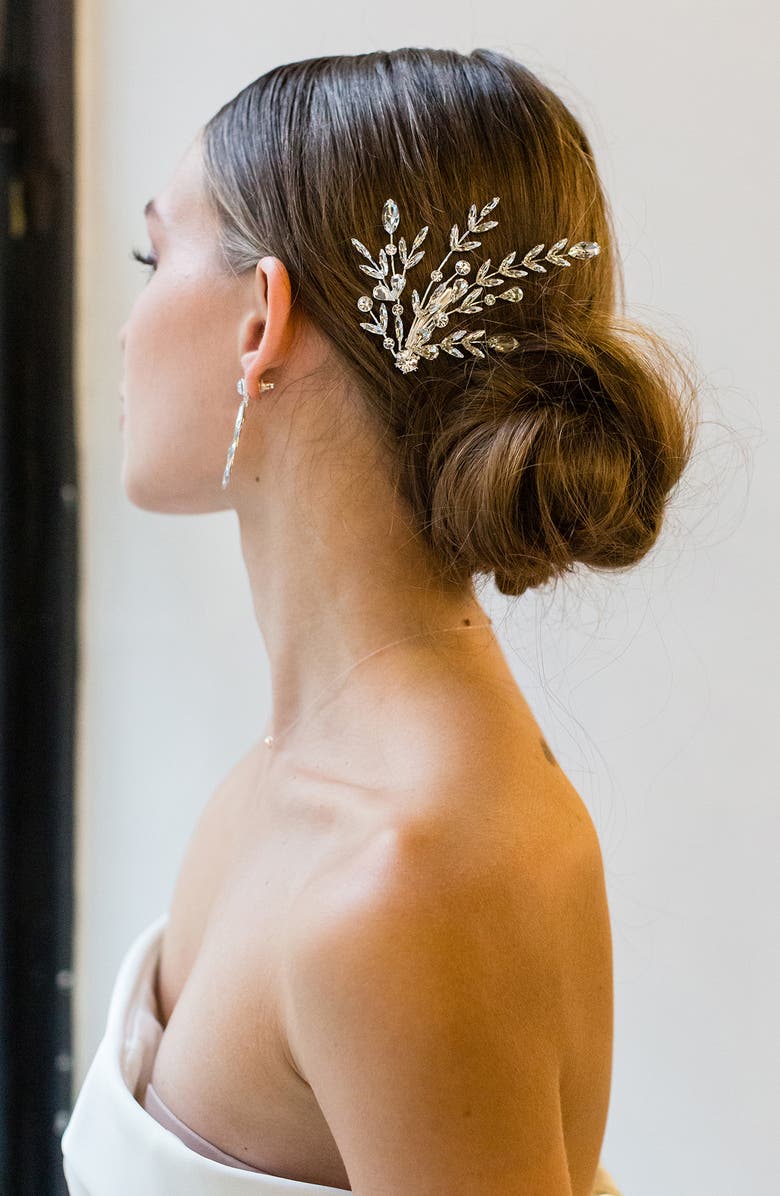 Brides & Hairpins Hodesh Crystal Hair Clip, Alternate, color, 