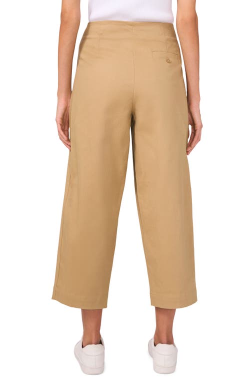 Halogen ® Pleated Front Barrel Leg Twill Pants In Camel