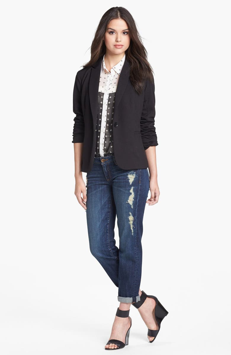 Olivia Moon Knit Blazer, Alternate, color,