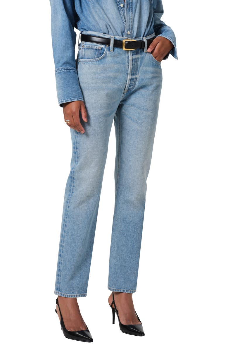 Citizens of Humanity Blaine High Waist Ankle Straight Leg Jeans, Alternate, color, Gemini