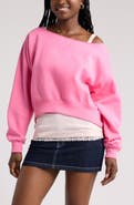 BP. Off the Shoulder Sweatshirt