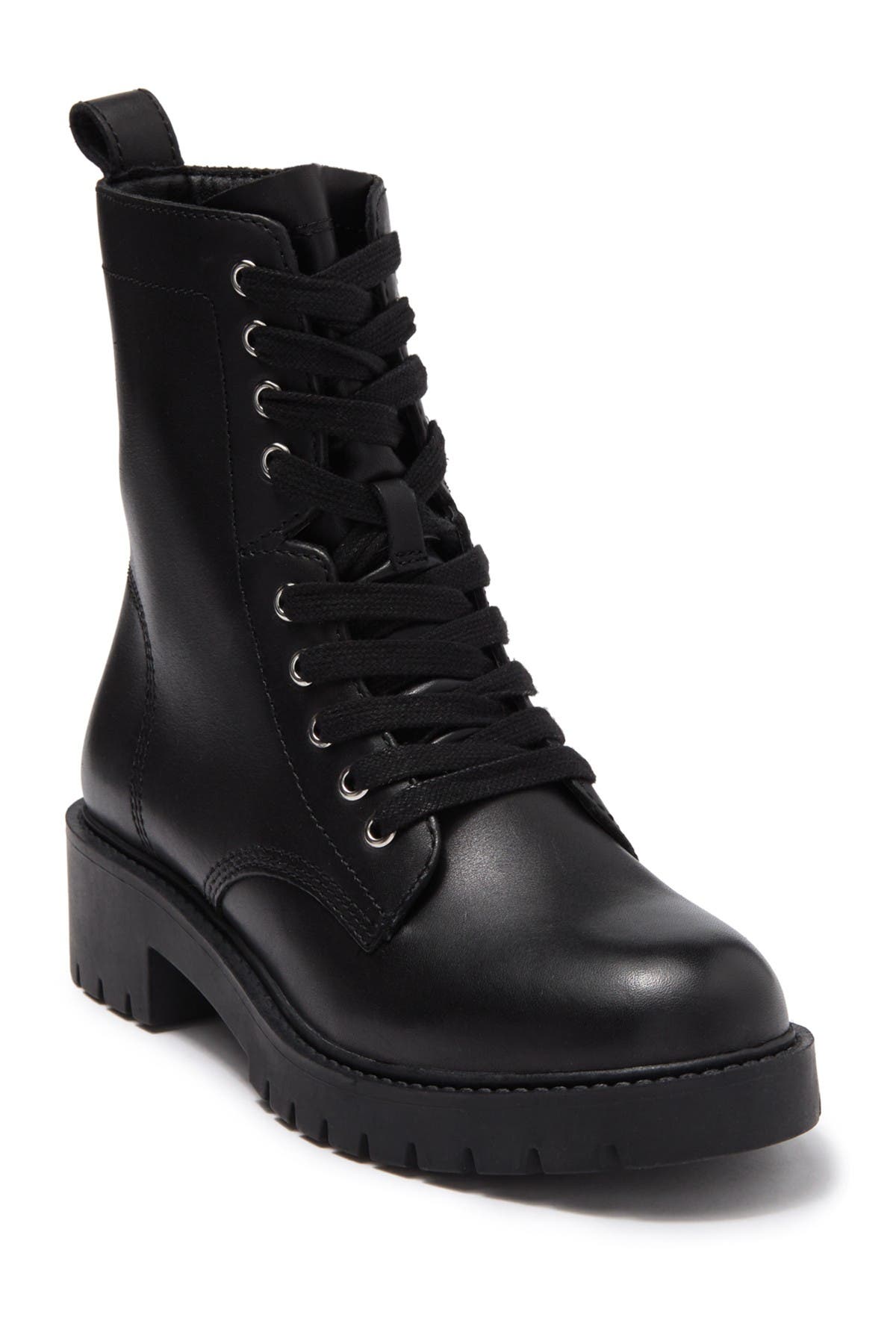 Steve Madden Checker Lug Sole Combat Boot, Main, color, 