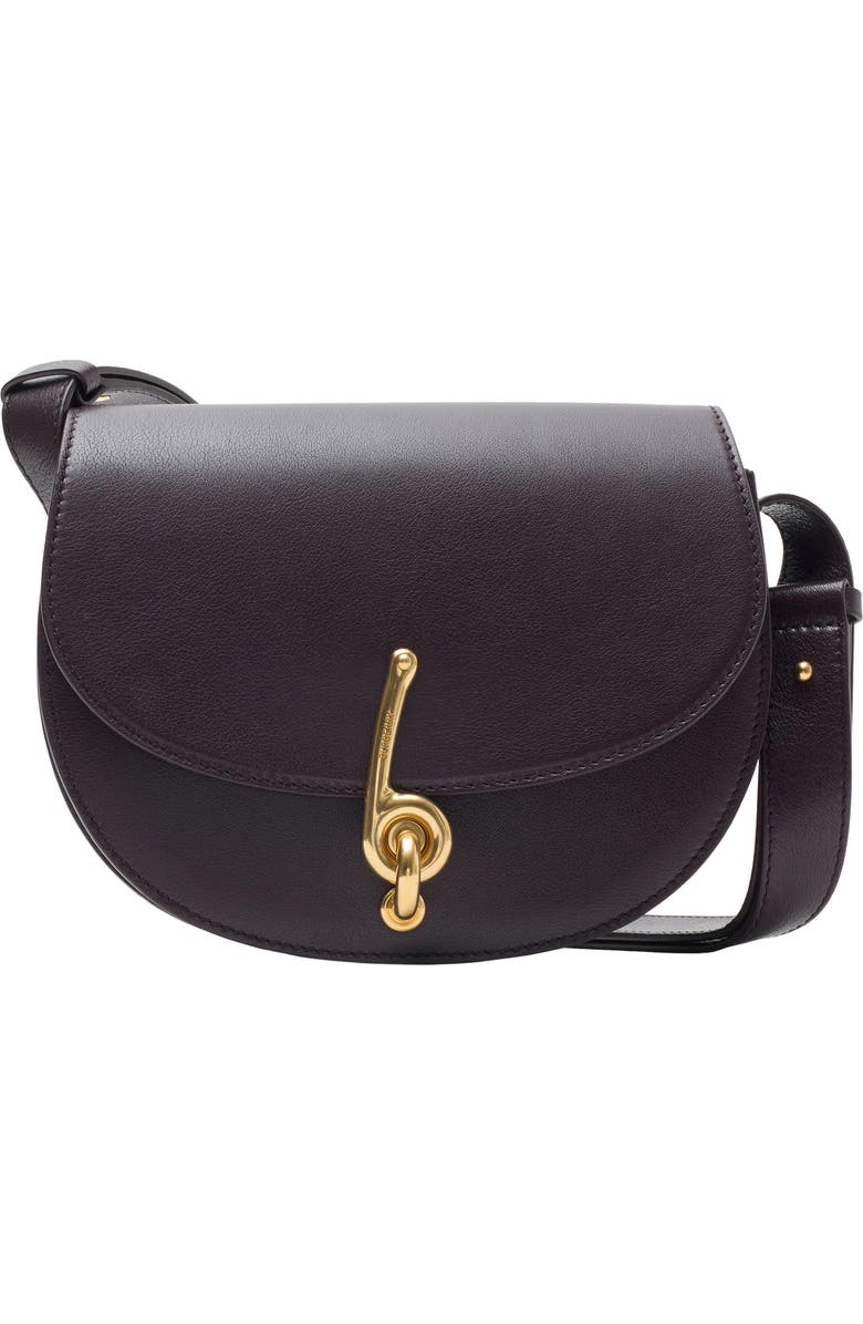 Burberry Small Bridle Logo Leather Crossbody Bag, Main, color, Rubus
