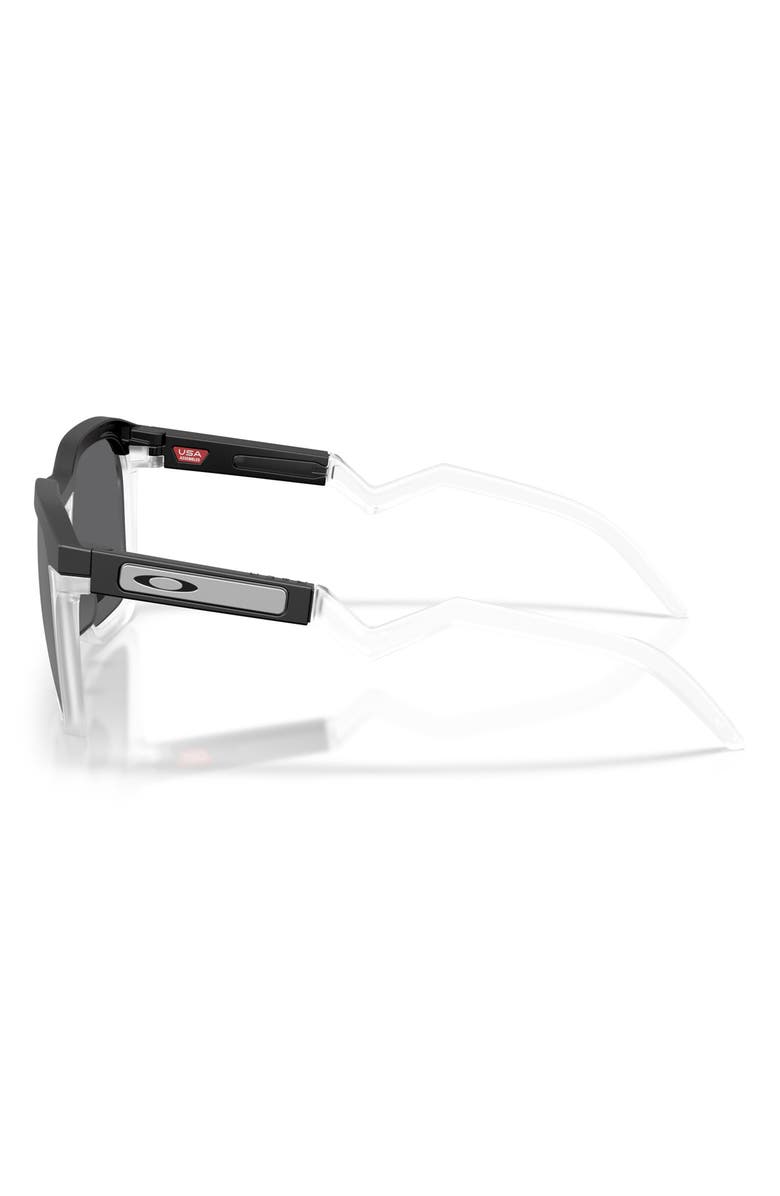 Oakley HSTN SQ 54mm Prizm<sup>™</sup> Polarized Square Sunglasses, Alternate, color, Matte Black / Prizm Black