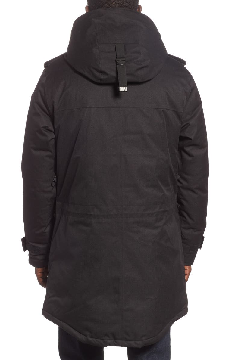 nobis Shelby Windproof & Waterproof 650-FIll Power Down Military Fishtail Parka, Alternate, color, 