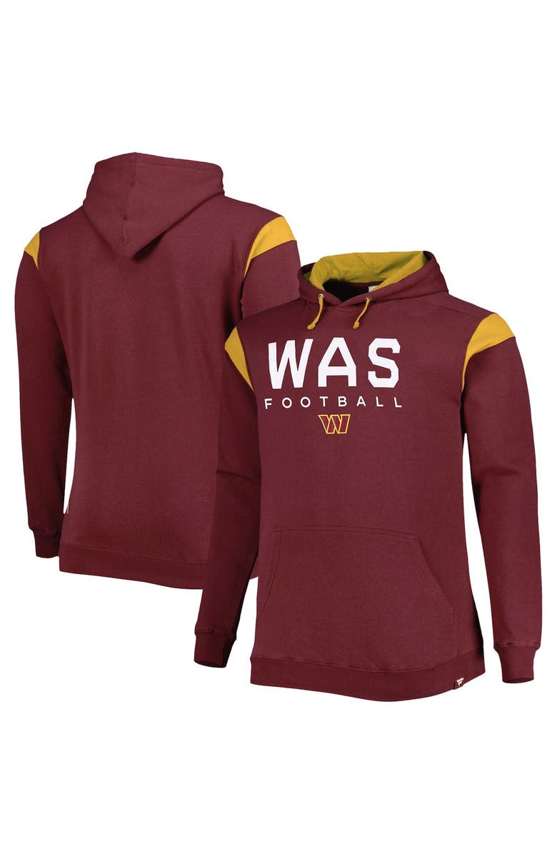 FANATICS Men's Fanatics Branded Burgundy Washington Commanders Big & Tall Call the Shots Pullover Hoodie, Main, color, Burgundy