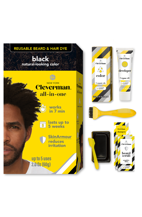 Coarse & Coily Hair · Reusable Beard & Hair Dye Kit