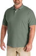 Harbor Bay by DXL Big & Tall Piqué Polo Shirt