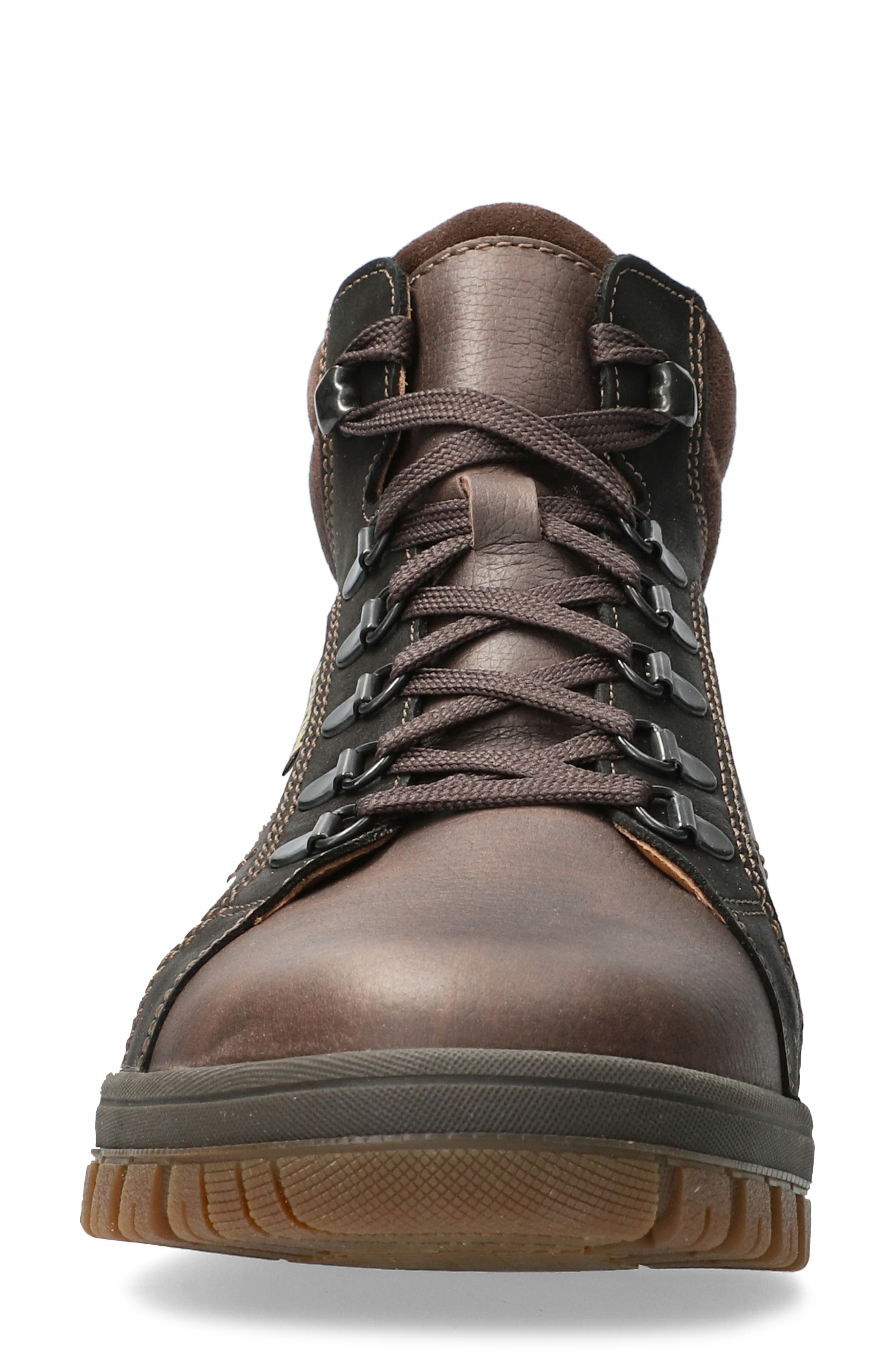 Mephisto Pitt Mid Lace-Up Boot, Alternate, color, Dark Brown