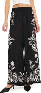 FLYING TOMATO Print Wide Leg Pants